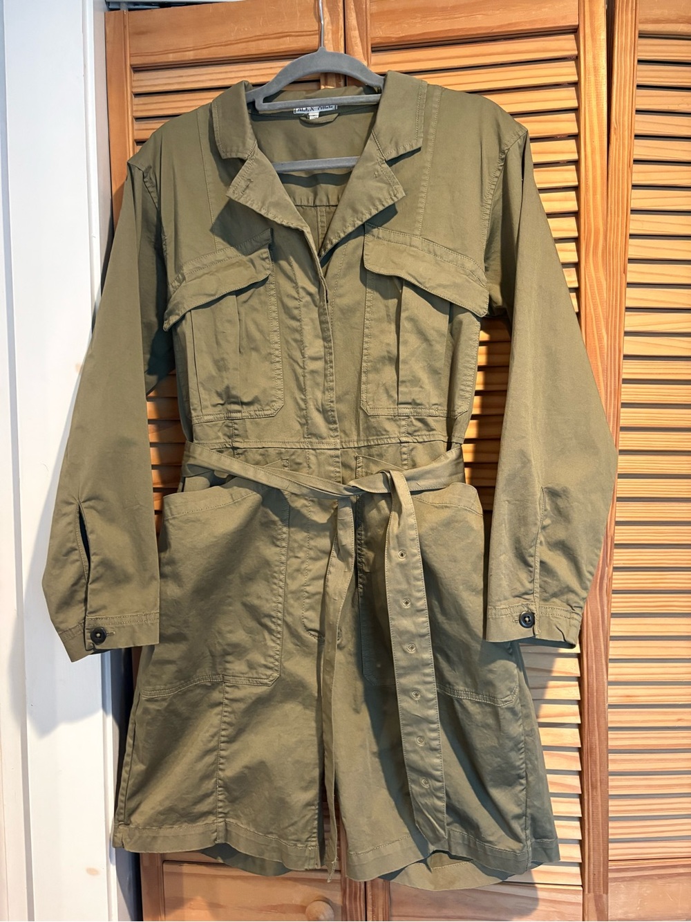 Alex Mill Expedition Belted Shorts Jumpsuit Romper Utility Military Safari